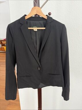 J. Crew Black Single-Button Women's Blazer
